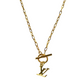 Iconic LV Monogram 18ct gold paperclip toggle necklace