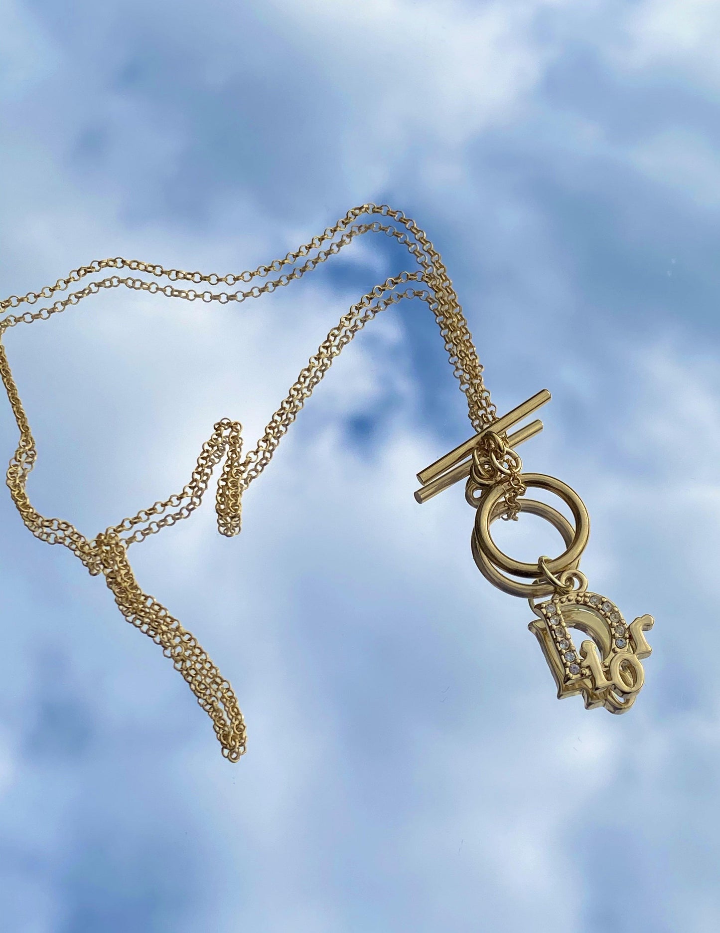 Dior Monogram T-Bar Necklace - zbyzo